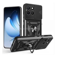 Gigapack Defender szilikon telefonvédő (ütésállóság, tartógyűrű, kameravédő) FEKETE (GP-167961) tok és táska