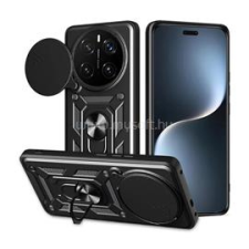 Gigapack Defender szilikon telefonvédő (ütésállóság, tartógyűrű, kameravédő) FEKETE (GP-168422) tok és táska