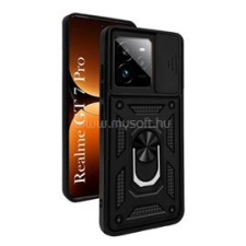 Gigapack Defender szilikon telefonvédő (ütésállóság, tartógyűrű, kameravédő) FEKETE (GP-172749) tok és táska