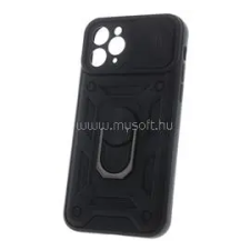 Gigapack Defender szilikon telefonvédő (ütésállóság, tartógyűrű, kameravédő) FEKETE (GP-184174) tok és táska