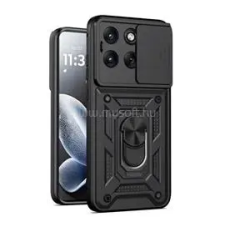 Gigapack Defender szilikon telefonvédő (ütésállóság, tartógyűrű, kameravédő) FEKETE (GP-186722) tok és táska