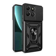 Gigapack Defender szilikon telefonvédő (ütésállóság, tartógyűrű, kameravédő) FEKETE Honor X6b tok és táska