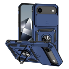 Gigapack Defender szilikon telefonvédő (ütésállóság, tartógyűrű, kameravédő) SÖTÉTKÉK Apple iPhone 17 Air tok és táska