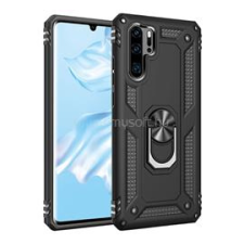 Gigapack Defender szilikon telefonvédő (ütésállóság, tartógyűrű, mágneses) FEKETE (GP-88311) tok és táska