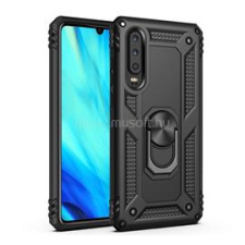 Gigapack Defender szilikon telefonvédő (ütésállóság, tartógyűrű, mágneses) FEKETE (GP-89048) tok és táska