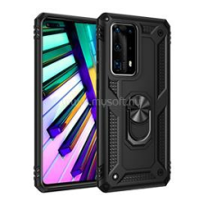 Gigapack Defender szilikon telefonvédő (ütésállóság, tartógyűrű, mágneses) FEKETE (GP-96831) tok és táska