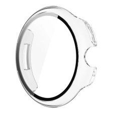 Gigapack Google Pixel Watch 3 41mm Műanyag keret (BUMPER, ütésállóság + kijelzővédő üveg) ÁTLÁTSZÓ okosóra kellék