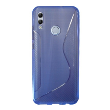 Gigapack Honor 10 Lite szilikon telefonvédő (S-line, karbon minta, kék) tok és táska