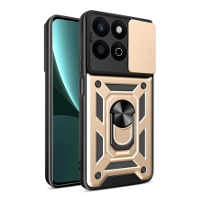 Gigapack Honor 200 Smart defender szilikon telefonvédő (ütésállóság, tartógyűrű, kameravédő) arany tok és táska
