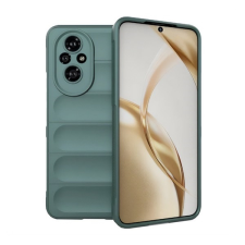 Gigapack Honor 200  szilikon telefonvédő (ütésállóság, kameravédő, 3d) sötétzöld mobiltelefon kellék