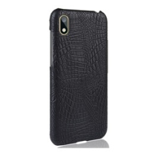 Gigapack Honor 8S műanyag telefonvédő (bőr hatású, krokodilbőr minta, fekete) tok és táska