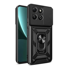 Gigapack Honor X6b defender szilikon telefonvédő (ütésállóság, tartógyűrű, kameravédő) fekete tok és táska