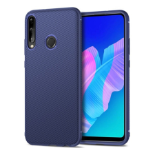 Gigapack Huawei P40 Lite E Szilikon telefonvédő (közepesen ütésálló, csíkos minta, sötétkék) tok és táska