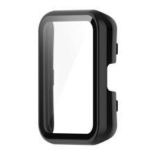 Gigapack Huawei Watch Fit 2 műanyag keret (bumper, ütésálló + kijelzővédő üveg) fekete okosóra kellék