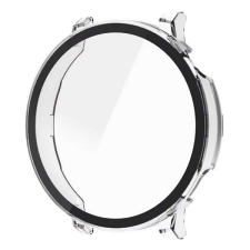 Gigapack Huawei Watch GT 5 46mm Műanyag keret (BUMPER, ütésállóság + kijelzővédő üveg) ÁTLÁTSZÓ okosóra kellék