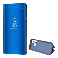 Gigapack Huawei Y6p tok álló (aktív Flip, oldalra nyíló, tükrös felület) kék tok és táska