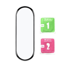 Gigapack Képernyővédő fólia törlőkendő (karcálló) FEKETE [Xiaomi Mi Band 5] (5996457984947) okosóra kellék