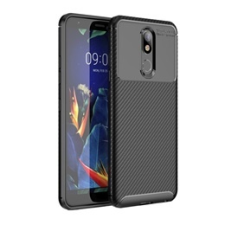 Gigapack LG K40 LMX420 Szilikon telefonvédő (légpárnás sarok, karbon minta, fekete) tok és táska