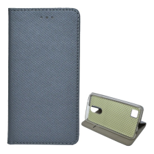 Gigapack LG K4 2017 (M160) tok álló (Flip, oldalra nyíló, rombusz minta) szürke tok és táska