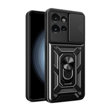 Gigapack Motorola Edge 50 defender szilikon telefonvédő (ütésállóság, tartógyűrű, kameravédő) fekete tok és táska