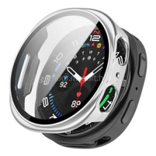 Gigapack Műanyag keret (BUMPER, ütésállóság + kijelzővédő üveg) EZÜST (GP-172050) okosóra kellék