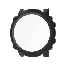 Gigapack Műanyag keret (BUMPER, ütésállóság + kijelzővédő üveg) FEKETE Amazfit Falcon okosóra kellék