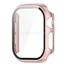 Gigapack Műanyag keret (BUMPER, ütésállóság + kijelzővédő üveg) ROZÉARANY (GP-162680) okosóra kellék