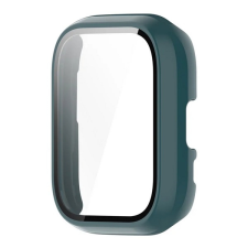 Gigapack Műanyag keret (BUMPER, ütésállóság + kijelzővédő üveg) SÖTÉTZÖLD Amazfit Active okosóra kellék