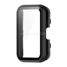 Gigapack Műanyag keret (ütésálló + kijelzővédő üveg) FEKETE (GP-125070) okosóra kellék