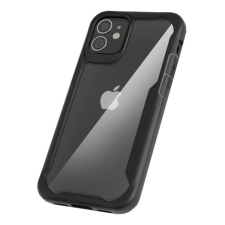 Gigapack műanyag telefonvédő ( Apple iPhone 12 mini szilikon keret, ultravékony, közepesen ütésálló) fekete tok és táska
