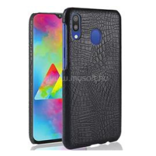 Gigapack Műanyag telefonvédő (bőr hatású, krokodilbőr minta) FEKETE (GP-87604) tok és táska