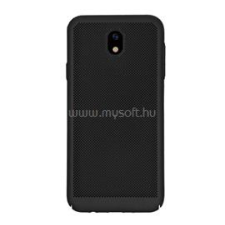 Gigapack Műanyag telefonvédő (gumírozott, lyukacsos) FEKETE (GP-72608) tok és táska