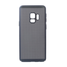 Gigapack Műanyag telefonvédő (gumírozott, lyukacsos minta) SÖTÉTKÉK Samsung Galaxy S9 (SM-G960) tok és táska