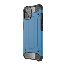 Gigapack műanyag telefonvédő (közepesen ütésálló, Apple iPhone 13 mini szilikon belső, fémhatás) világoskék tok és táska