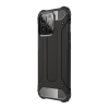Gigapack műanyag telefonvédő (közepesen ütésálló, Apple iPhone 13 Pro szilikon belső, fémhatás) fekete