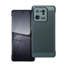 Gigapack Műanyag telefonvédő (légáteresztő, lyukacsos minta, kamera védelem) SÖTÉTZÖLD Xiaomi 13 Pro tok és táska