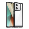 Gigapack Műanyag telefonvédő (szilikon keret, ütésállóság, átlátszó hátlap) FEKETE Xiaomi Redmi Note 13 5G