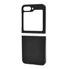 Gigapack Műanyag telefonvédő (ütésállóság, bőr hatású hátlap, karbon minta) FEKETE (GP-161564) tok és táska