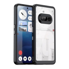 Gigapack Nothing Phone (3a) szilikon telefonvédő (ütésállóság, átlátszó hátlap) fekete tok és táska