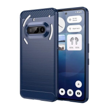 Gigapack Nothing Phone GIGAPACK Szilikon telefonvédő ütésállóság, karbon minta, SÖTÉTKÉK tok és táska