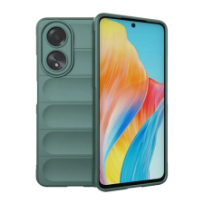 Gigapack Oppo A58 4G szilikon telefonvédő (ütésállóság, kameravédő, 3d) sötétzöld tok és táska