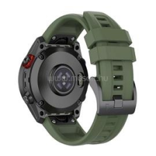 Gigapack Pótszíj (egyedi méret, 20mm, szilikon, QuickFit csatlakozás) SÖTÉTZÖLD (GP-149207) okosóra kellék