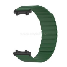 Gigapack Pótszíj (egyedi méret, szilikon, 3D, mágneses) SÖTÉTZÖLD (GP-164648) okosóra kellék