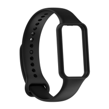 Gigapack Pótszíj (egyedi méret, szilikon, állítható) FEKETE Amazfit Band 7 okosóra kellék