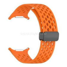 Gigapack Pótszíj (egyedi méret, szilikon, lyukacsos, légáteresztő) NARANCSSÁRGA (GP-163514) okosóra kellék