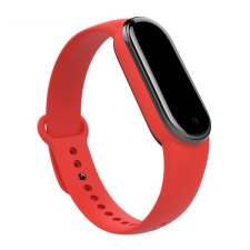 Gigapack Pótszíj (szilikon, állítható, 15 mm, speciális) PIROS [Xiaomi Mi Band 6 ] (5996457978762) okosóra kellék