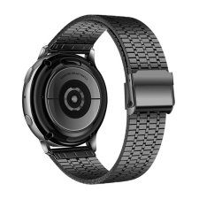 Gigapack Pótszíj (univerzális, 20 mm, fém) FEKETE [Realme Watch] (5996591100166) okosóra kellék