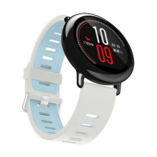 Gigapack Pótszíj (univerzális, 20mm, szilikon) bézs/világoskék gp-153619 okosóra kellék