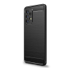 Gigapack Samsung Galaxy A33 5G Szálcsiszolt Szilikon Tok - Fekete
