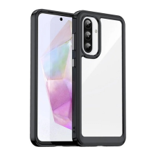 Gigapack Samsung Galaxy A36 5G (SM-A366) szilikon telefonvédő (ütésállóság, átlátszó hátlap) fekete tok és táska
